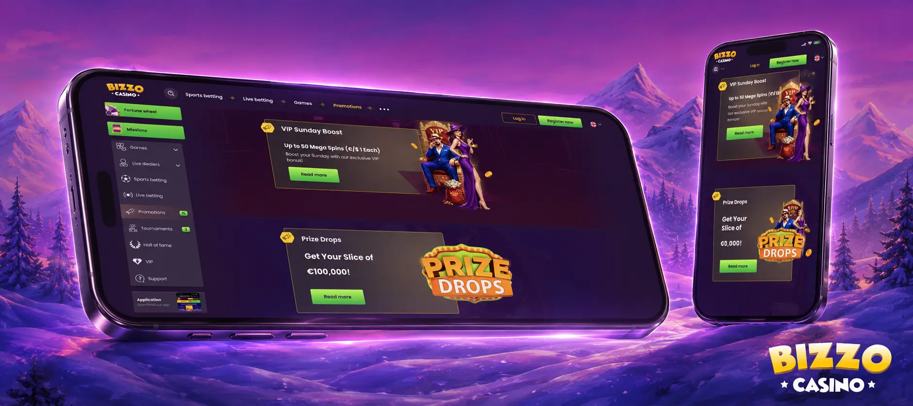 Ako sa prihlásiť do Bizzo Casino