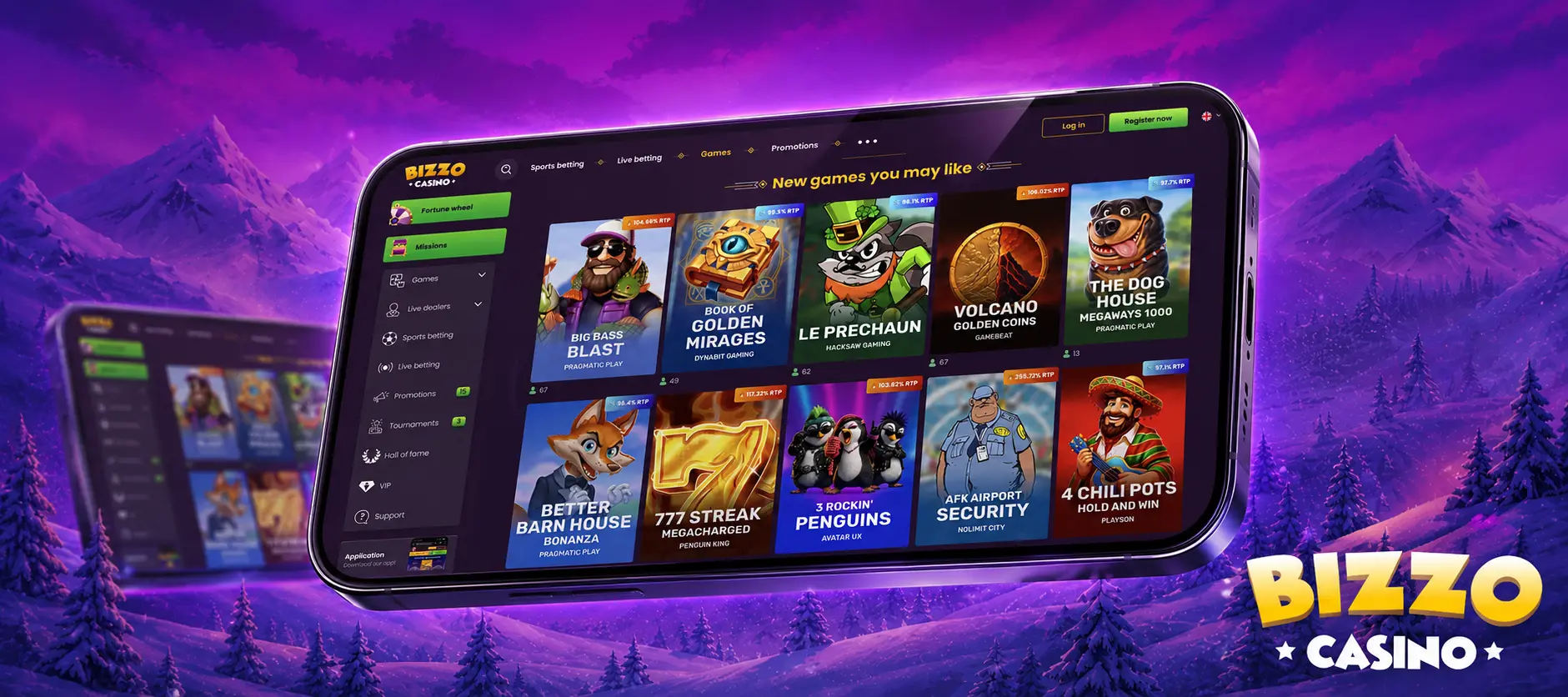 Registrácia a prihlásenie v Bizzo Casino